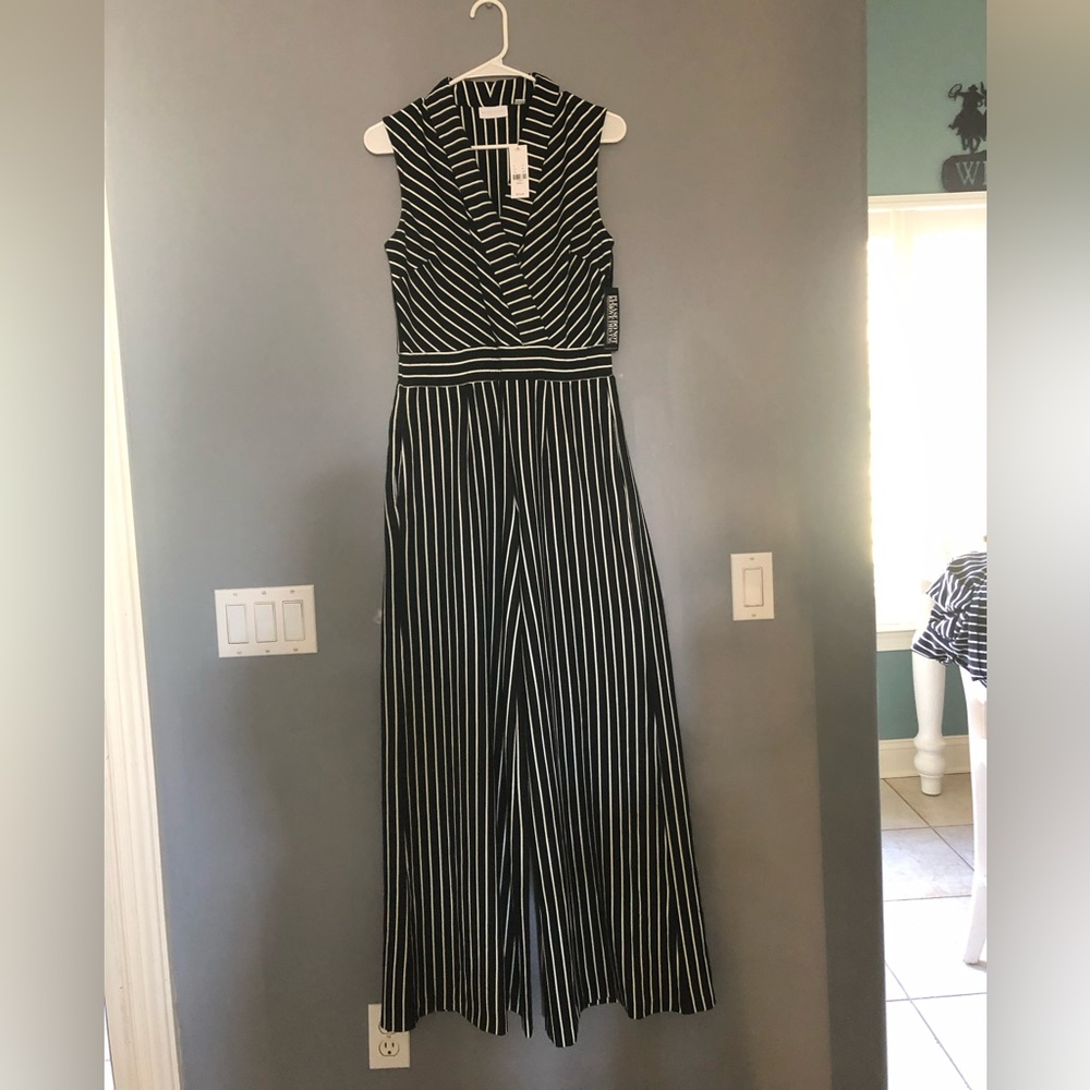New York and Company Jumpsuit. Black and white. New with tags.